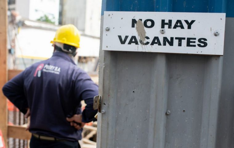 Covid-19: Unemployment in Uruguay falls below 10% in March