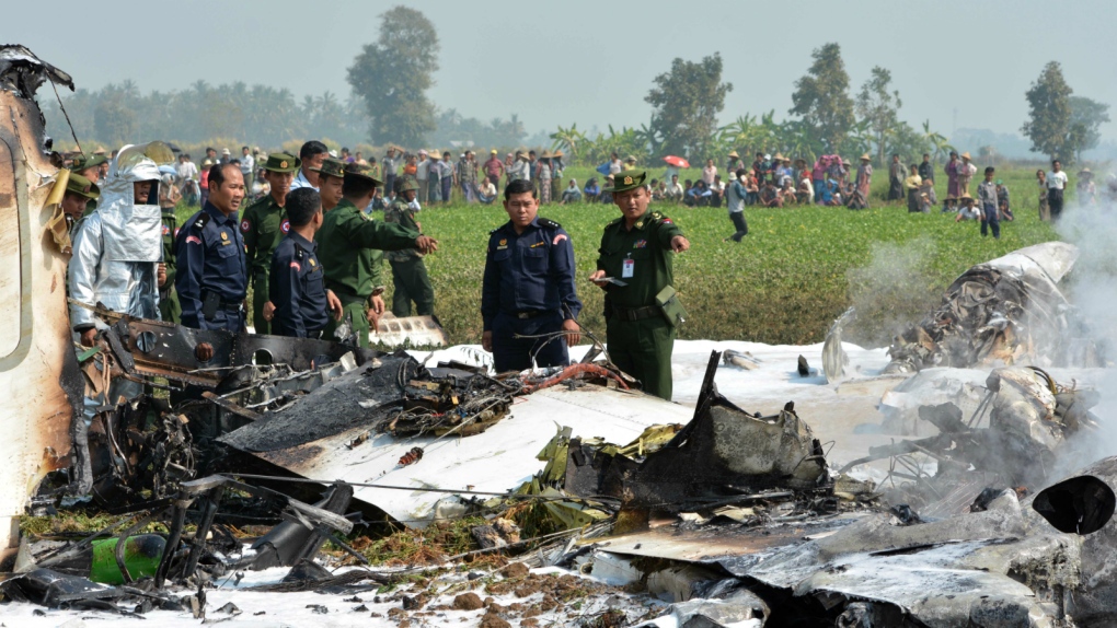 Latest: Military Plane Crashes In Central Myanmar
