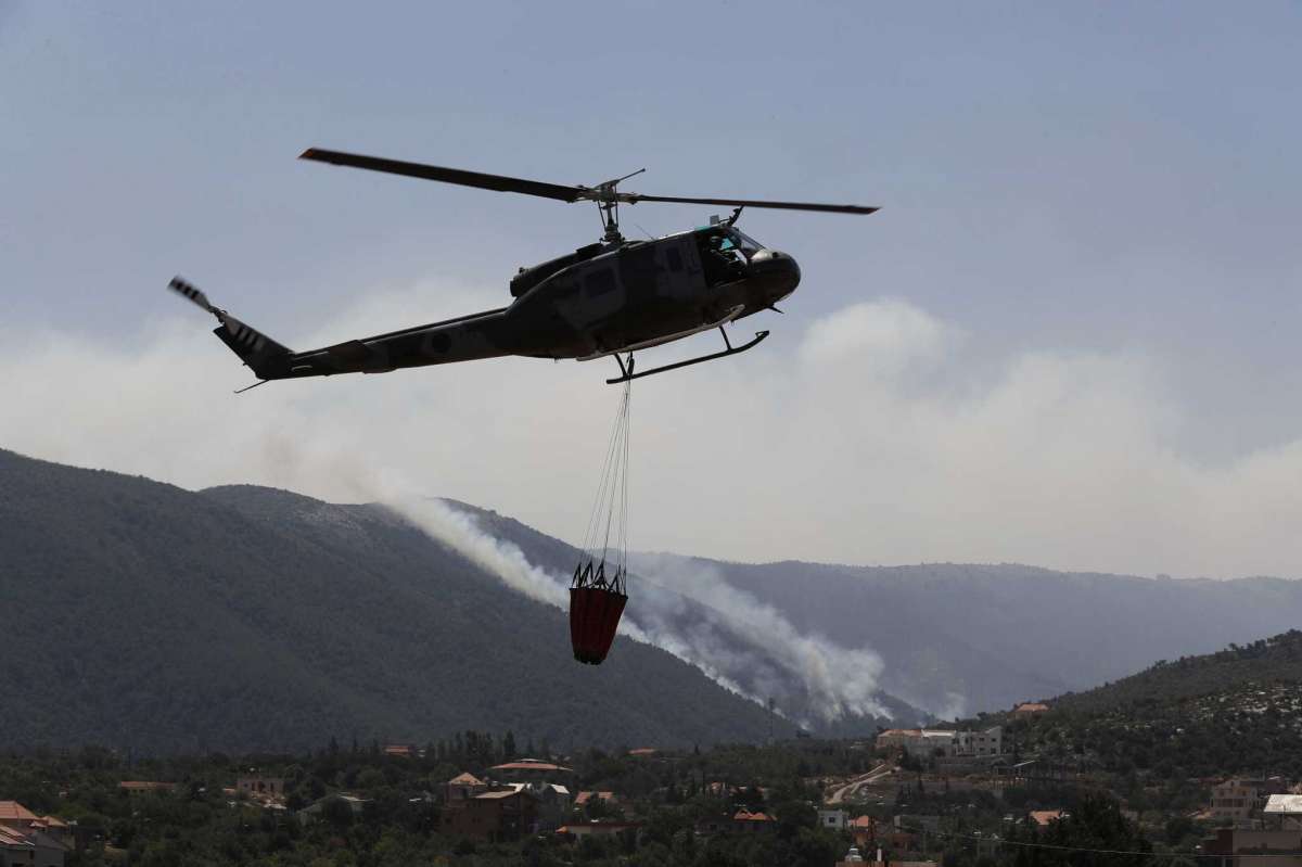 Forest Fire Continues For Second Day In Northern Lebanon