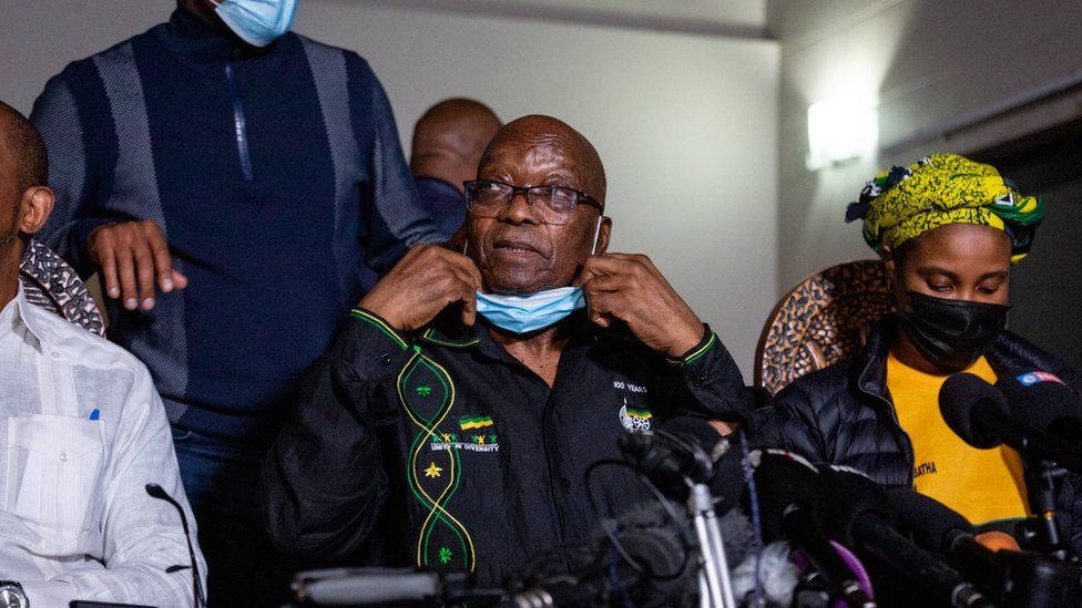 Ex-South Africa president Jacob Zuma arrested, starts 15-month jail time