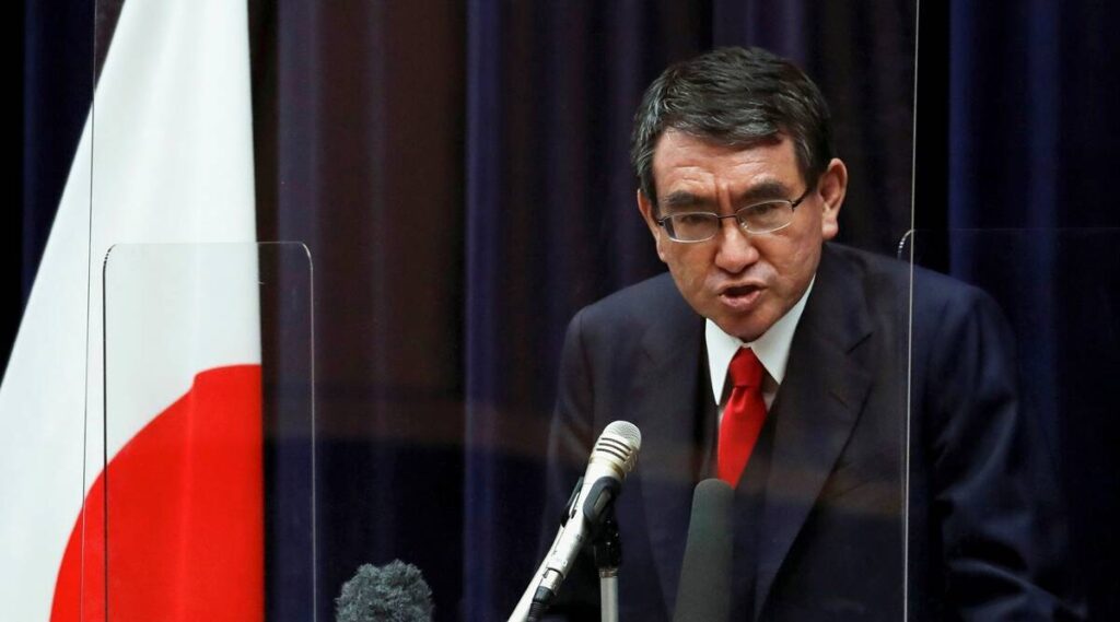 Japan’s Vaccination Minister Taro Kono Announces Candidacy To Succeed Suga