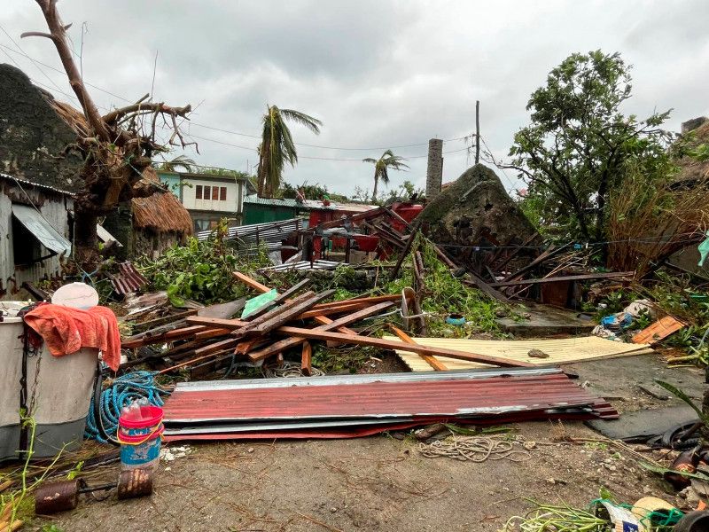 Strong Typhoon Cuts Power, Causes Flooding In Philippines