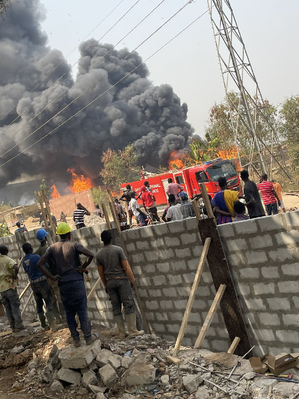 Ghana: Explosion at Kaase as fuel tanker goes up in flames