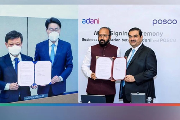 India’s Adani In Pact With S.Korea’s POSCO To Invest New Steel Mill