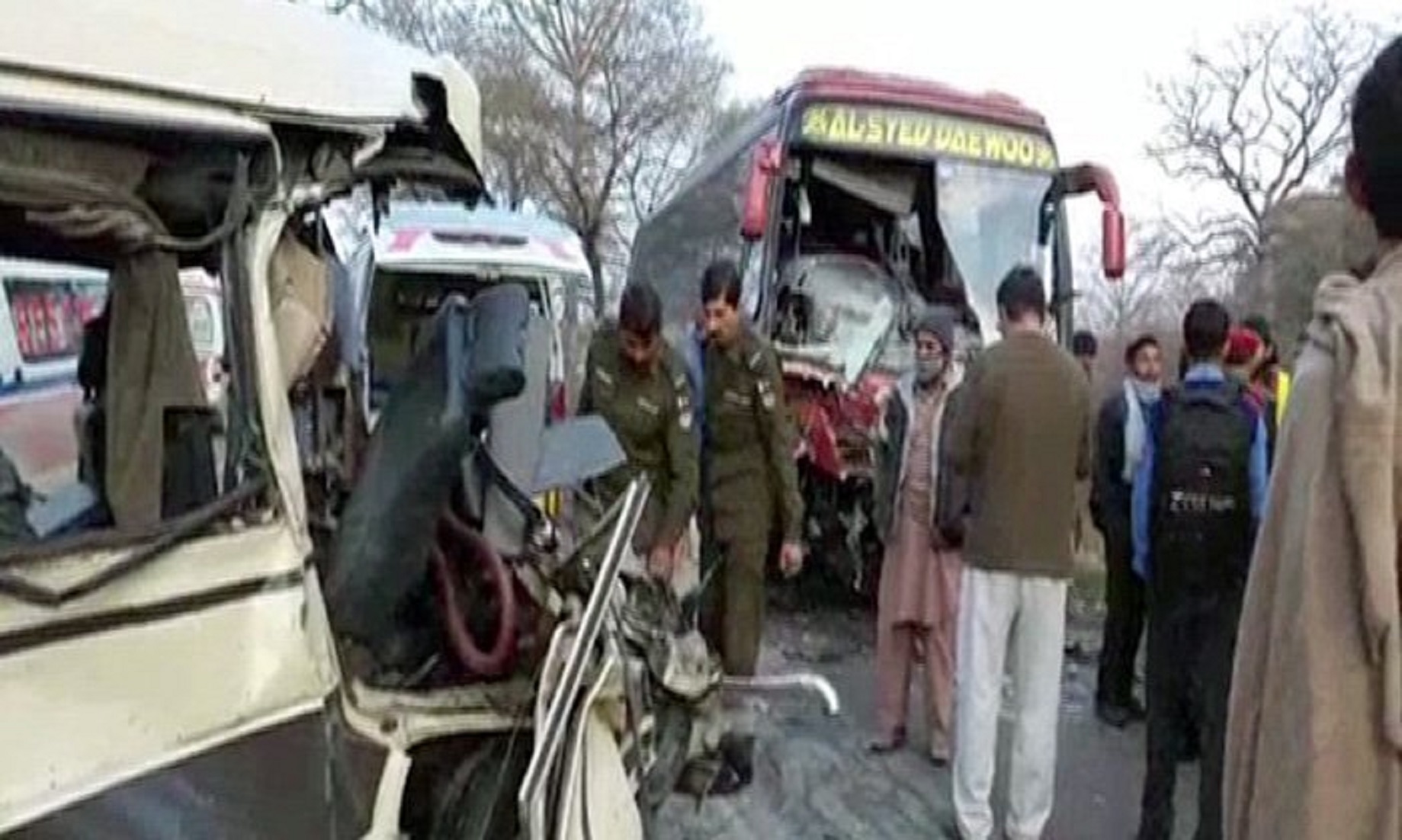 Six Killed, Over 40 Injured In Bus Collision In Pakistan