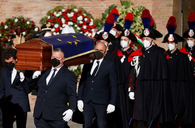 Italy bids farewell to EU parliament chief at state funeral