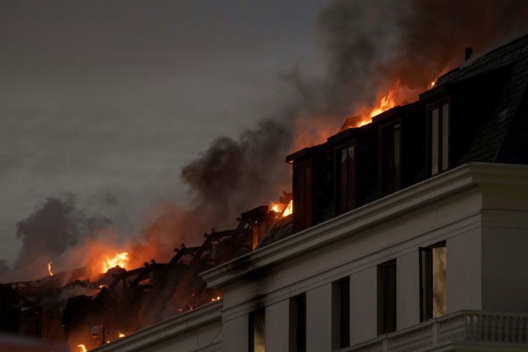 Wind restarts fire engulfing South Africa’s parliament