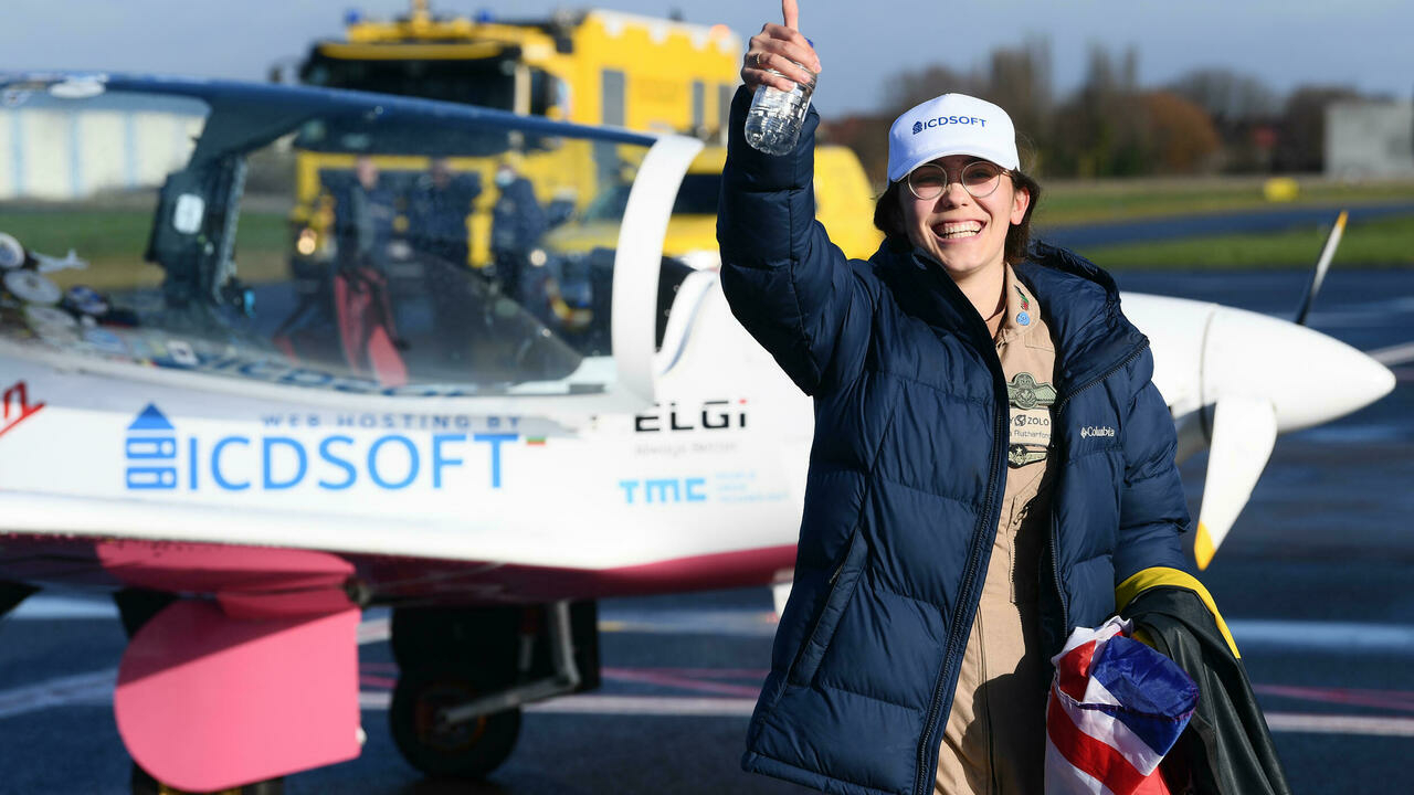 Teen pilot completes round-the-world feat
