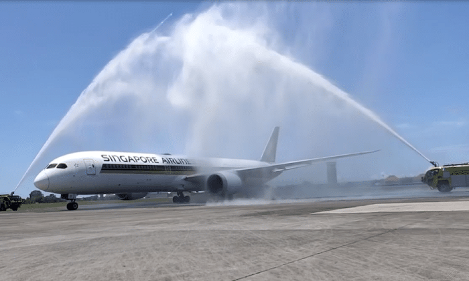 Singapore Airlines Flight Lands In  Bali For First Time In Two Years