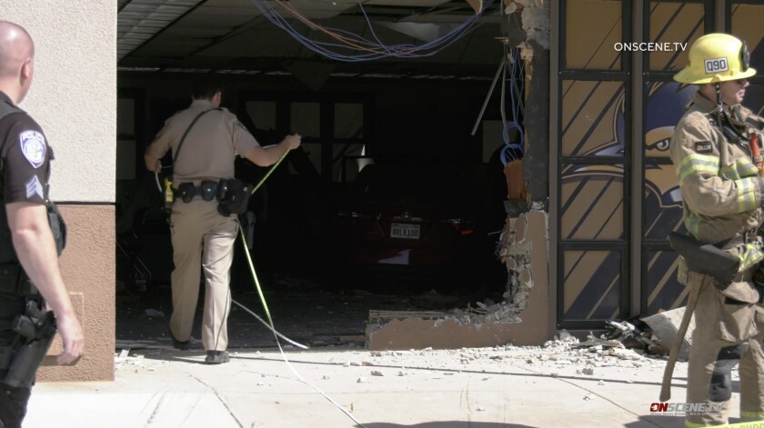 US: 8 staff injured after vehicle crashes into Middle School in California