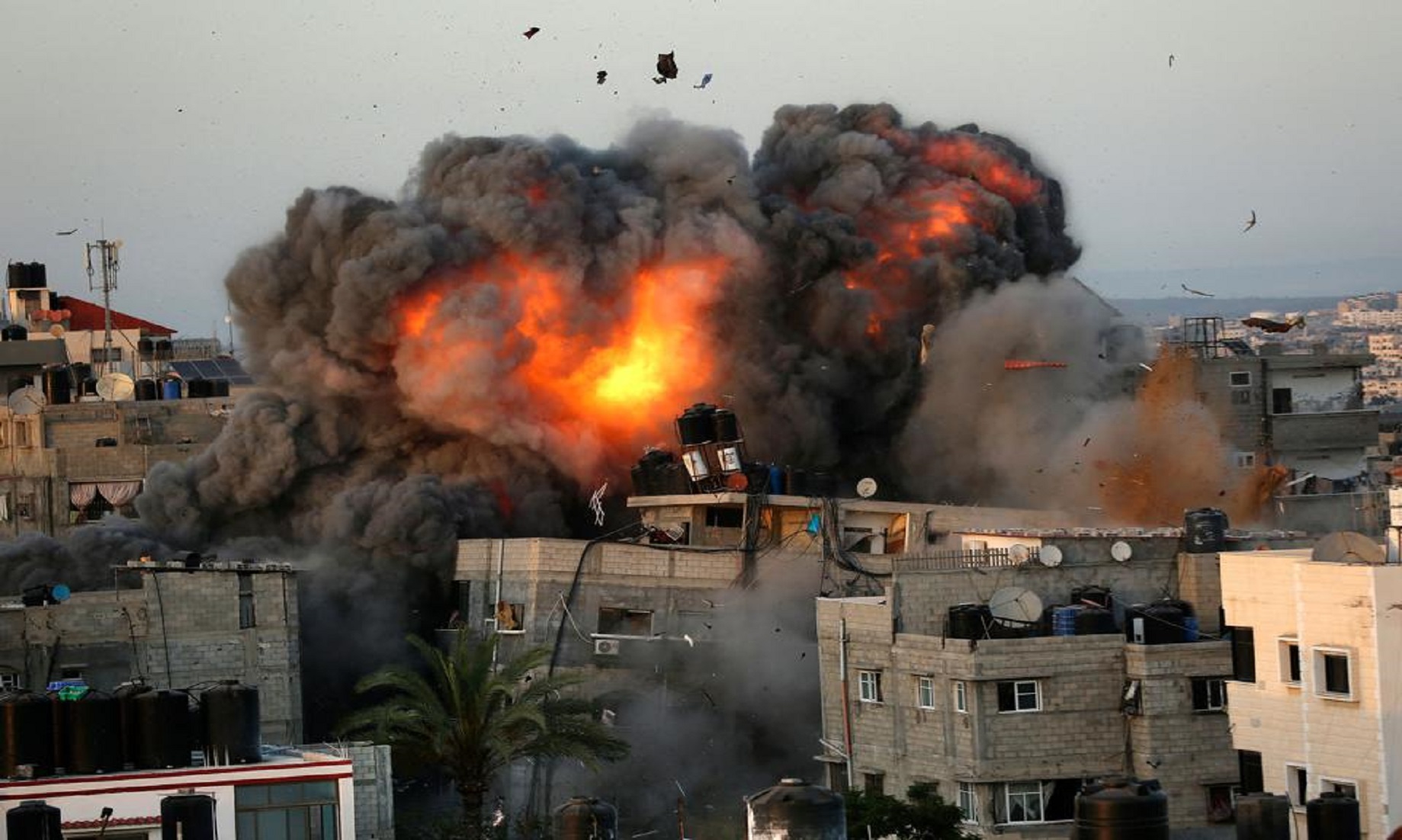 Israeli Fighter Jets Bombard Hamas Facility In Gaza