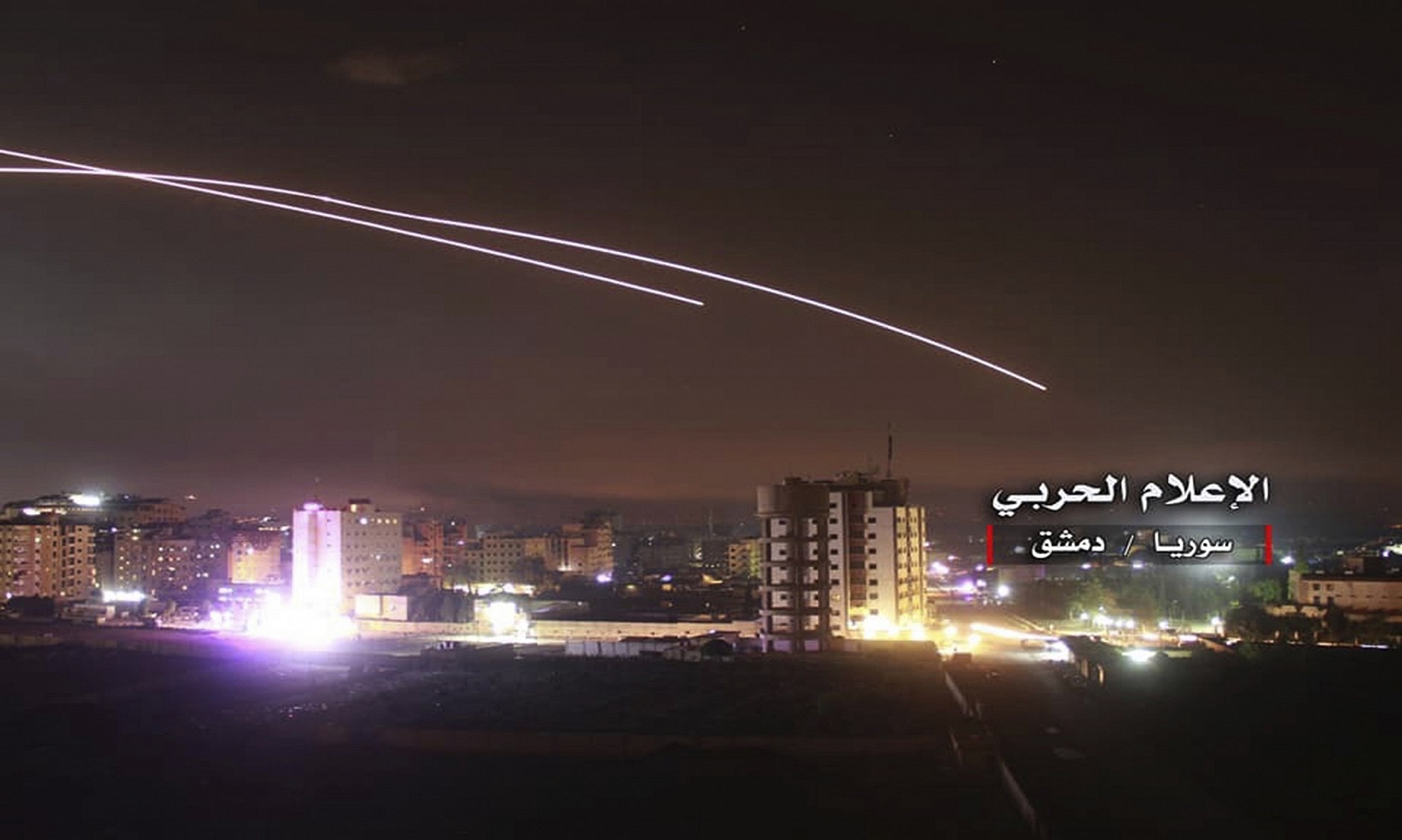 Syrian Air Defences Respond To New Israeli Missile Strike In Damascus