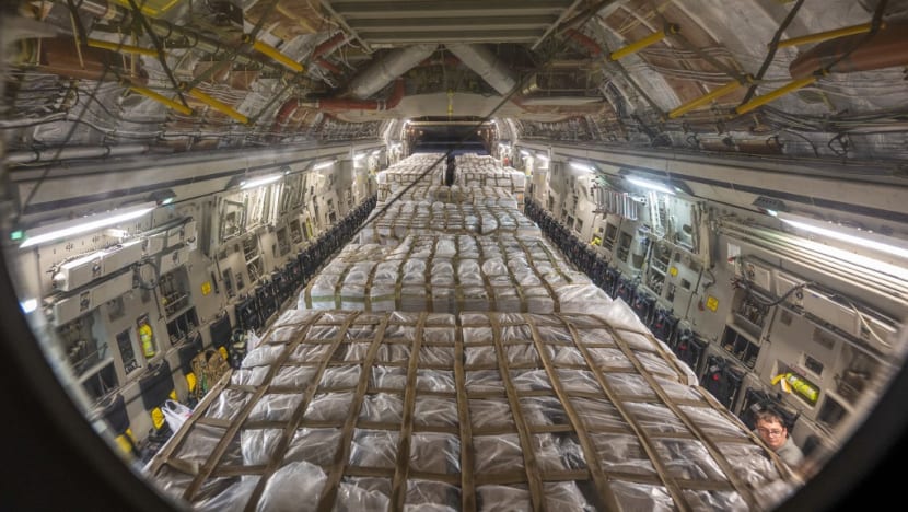 US flight brings tonnes of needed baby formula from Germany