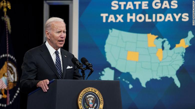 US: Pres Biden calls on Congress to suspend federal gas tax for 90 days