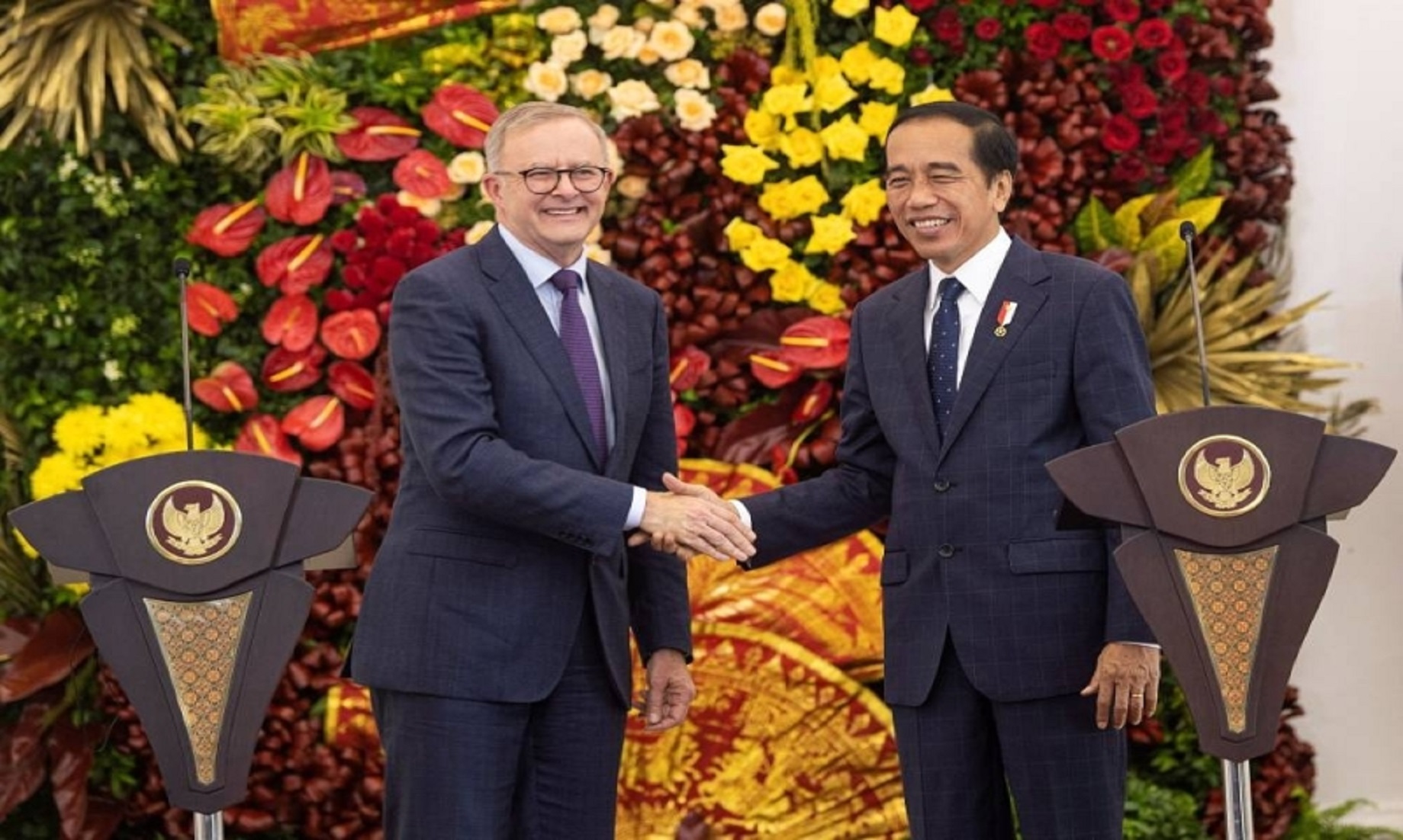 Indonesian President Meets Australian PM On Ties