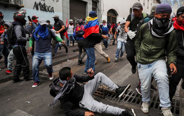 80 arrested in Ecuadorian protests, police say