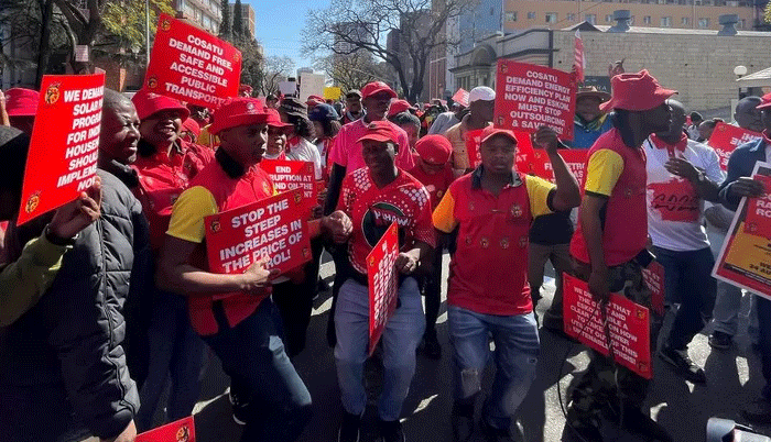 South Africans in nationwide strike in protest against cost of living