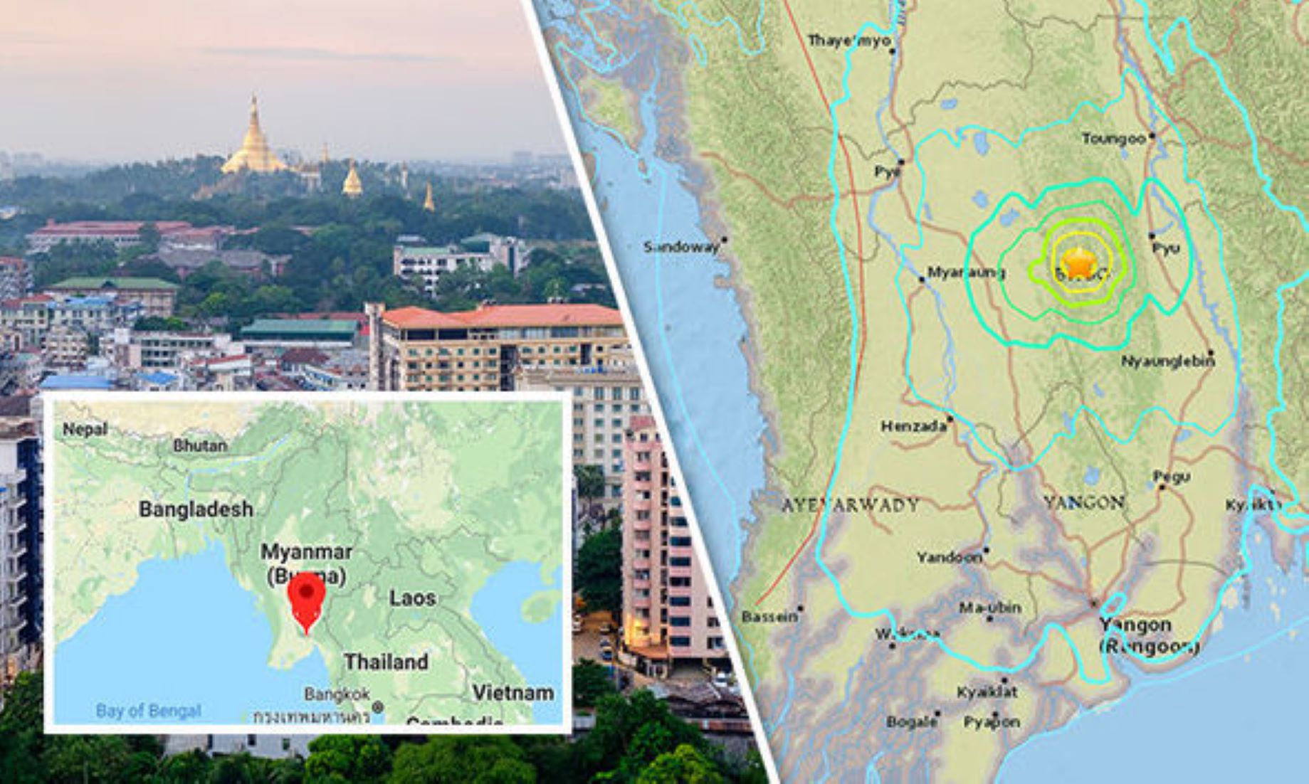 5.6-Magnitude Quake Hit Eastern Myanmar