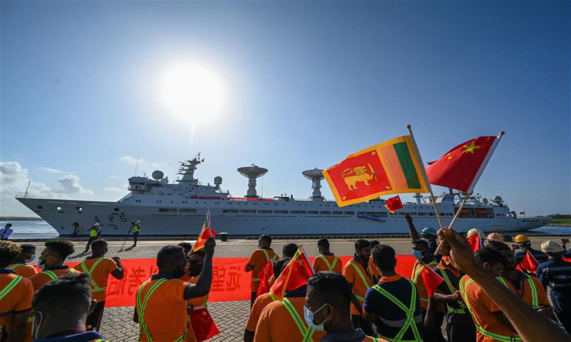 Chinese Space-Tracking Ship Docked At Sri Lanka’s Hambantota Port