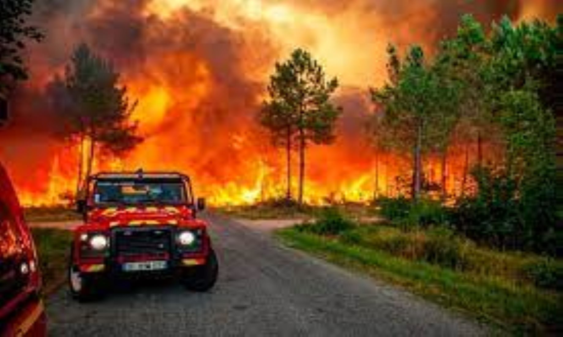 Wildfires Spread In Mountains Of SE France