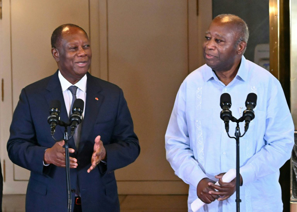 Ivory Coast president Ouattara pardons predecessor Gbagbo