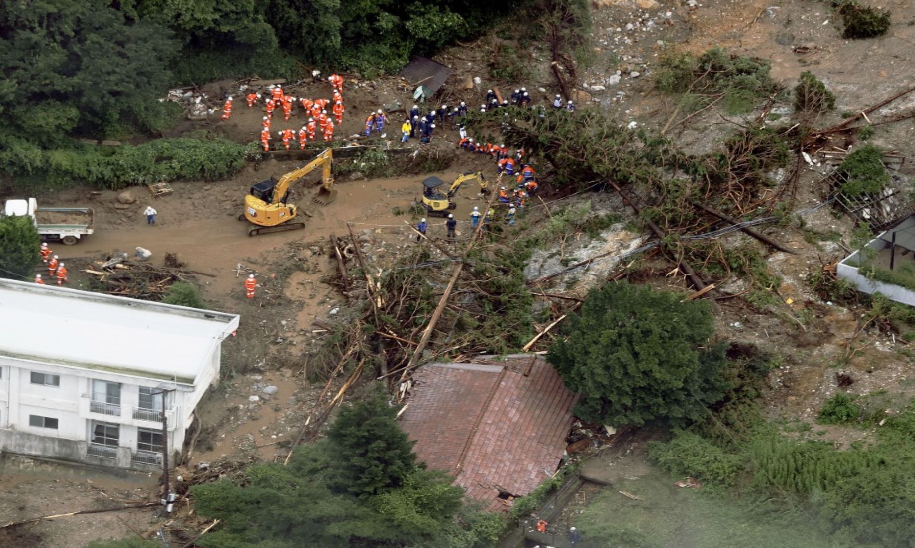 Torrential Rain Lashed North-east, Central Japan