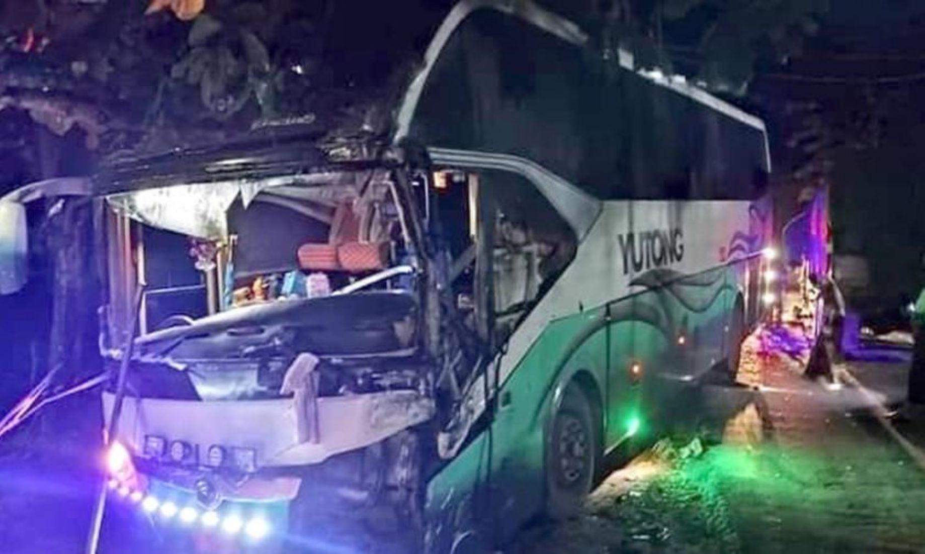 12 Injured As 22-Wheeled Lorry Hit Passenger Bus In Myanmar