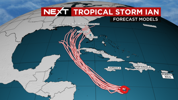 Western Cuba under alert as tropical storm Ian nears