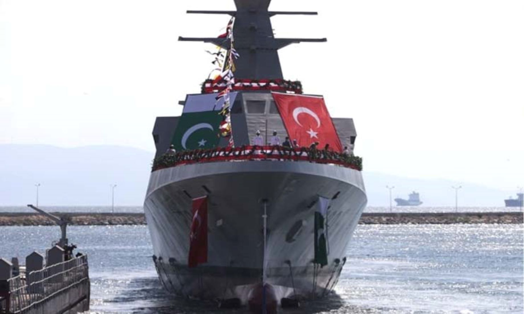Turkish President, Pakistani PM Inaugurated New Ship For Pakistan Navy