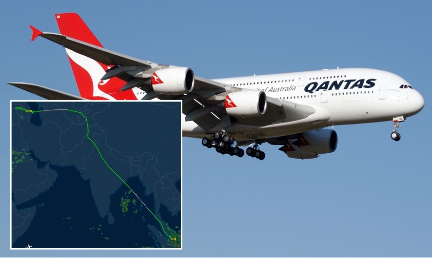 Qantas Flight Made Emergency Landing En Route From Singapore To London