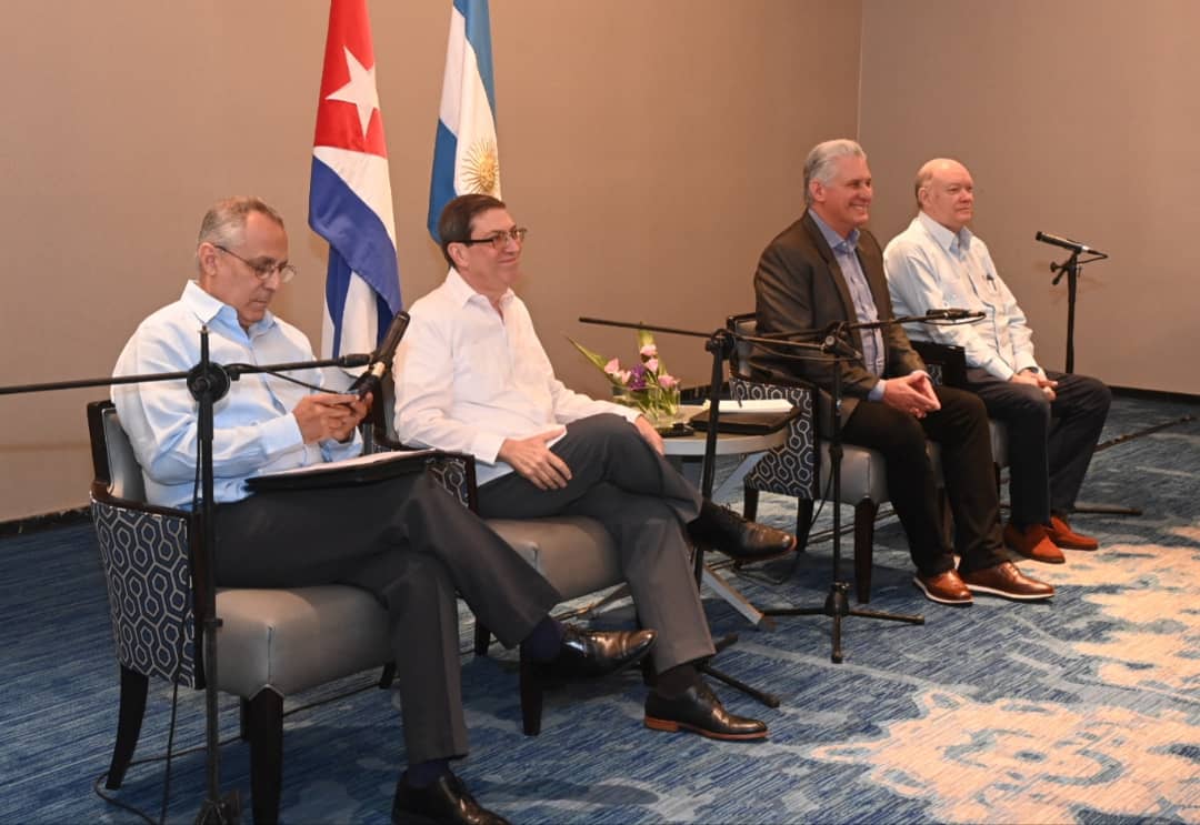 Pres Diaz-Canel ratifies progress in business between Cuba and Argentina