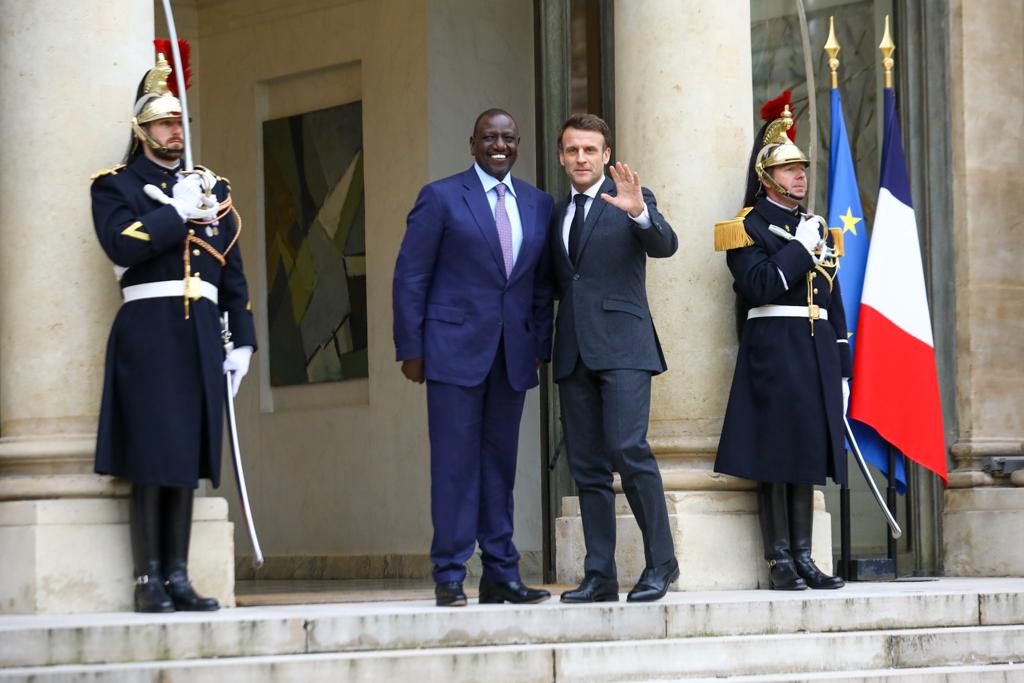 Kenyan Pres Ruto meets French counterpart Macron, agree to enhance business opportunities