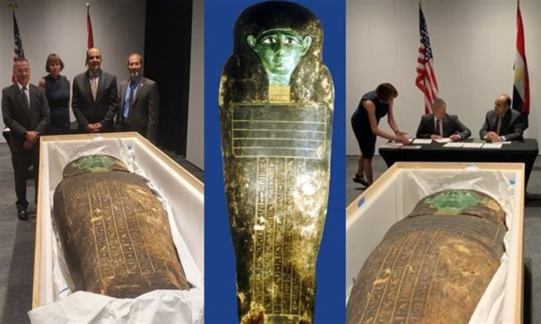 Egypt Retrieves Ancient “Green Coffin” From U.S.