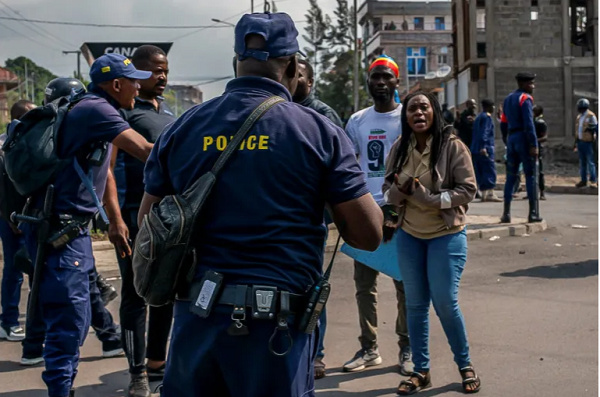 DR Congo police disperse protest against slow M23 rebel pullback