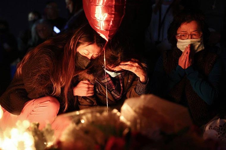 Grief grips Asian Americans after California mass shootings