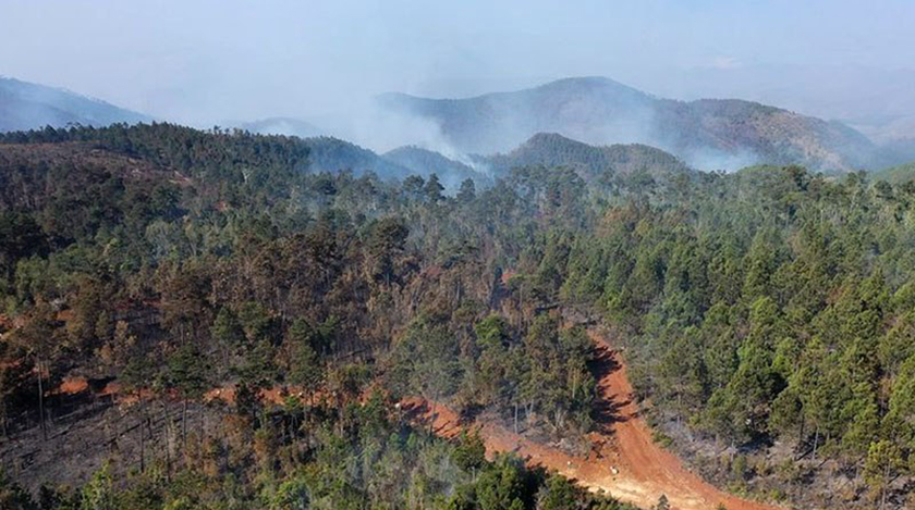 Massive forest fire in Eastern Cuba under control