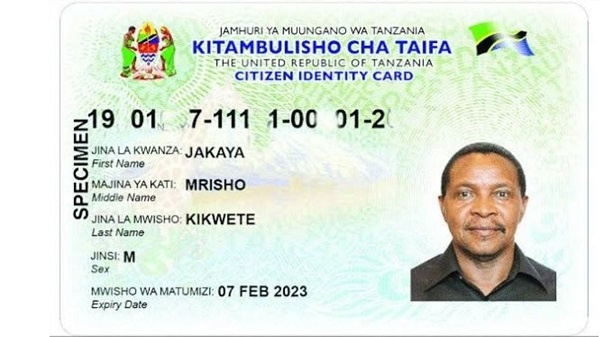Tanzania suspends expiration dates for national identification cards