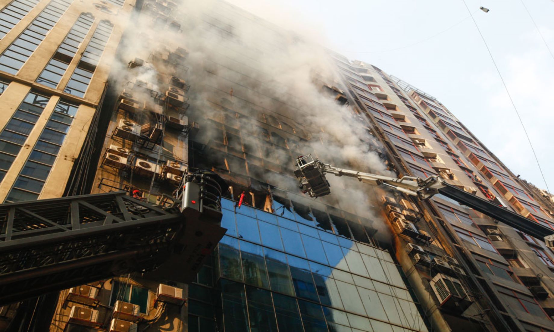 Fire Broke Out At Highrise In Bangladesh Capital Dhaka