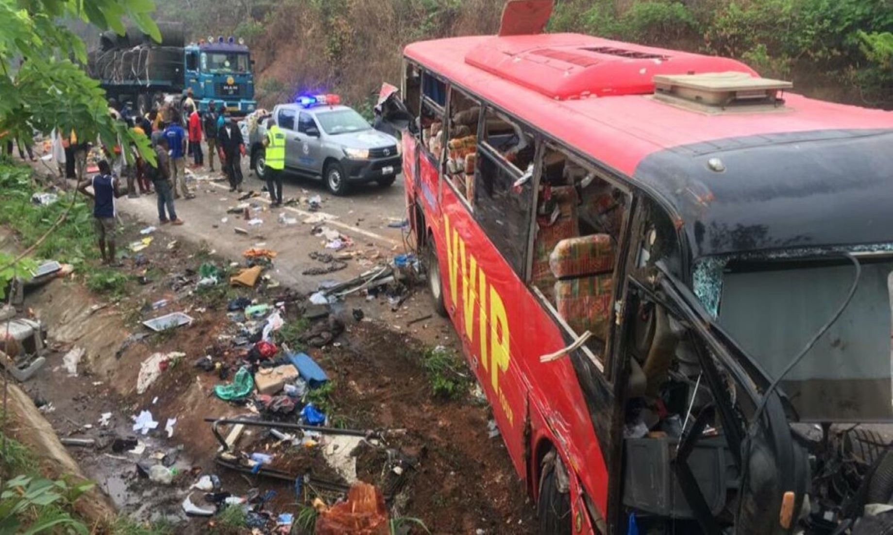 At Least 22 Died In Bus-Truck Collision In Central Ghana