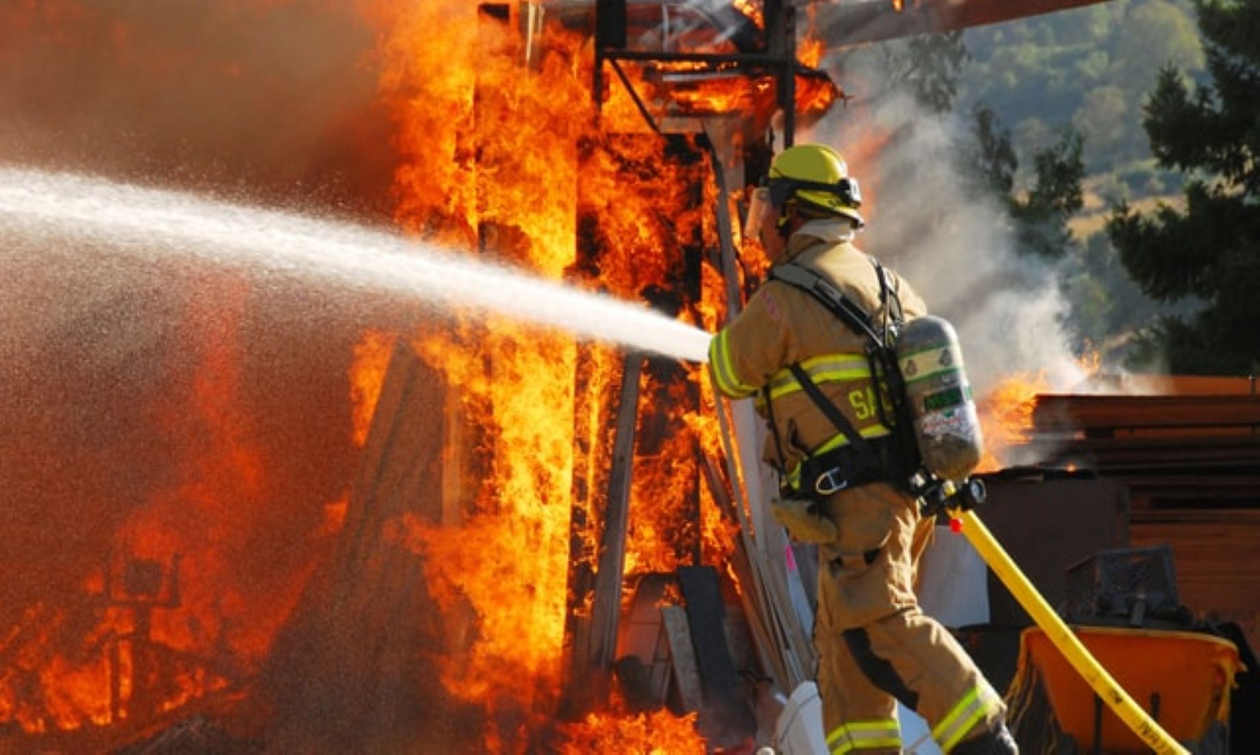 Fire Engulfed Bangladeshi Cotton Warehouse