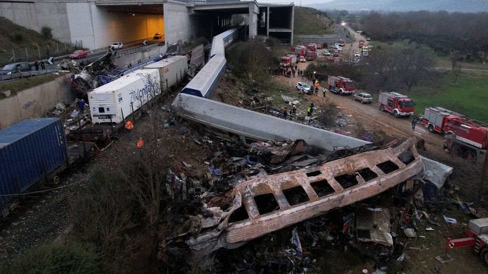 Greek PM blames ‘tragic human error’ for train collision