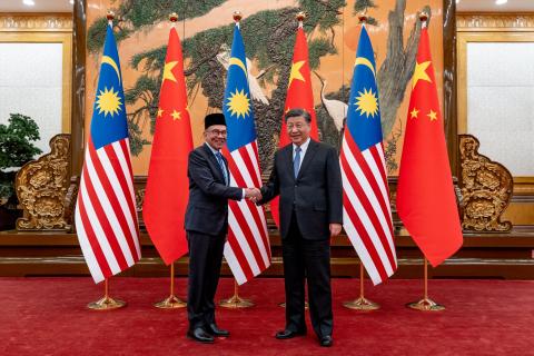 Malaysian PM Anwar pays courtesy call on President Xi during official visit to China