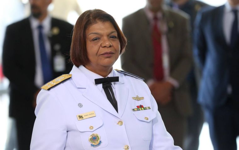 Brazilian Navy physician becomes first black female admiral