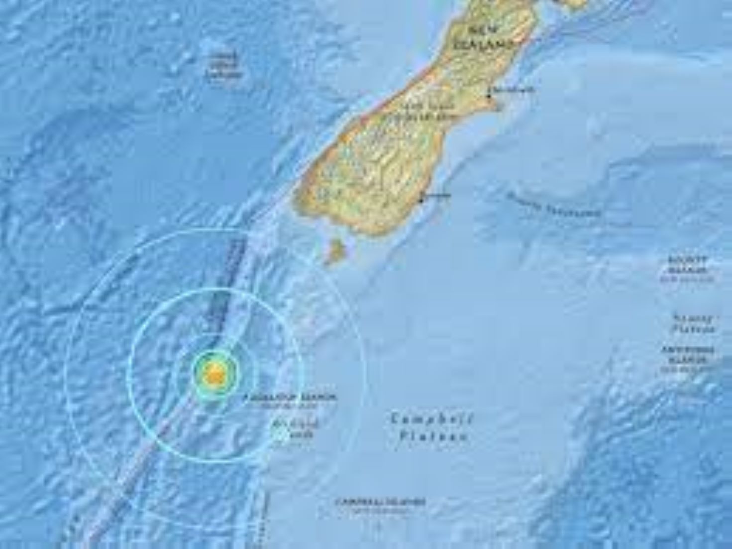 6.2-Magnitude Quake Hit Auckland Islands, New Zealand Region — USGS