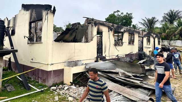 Pupil started deadly Guyana dorm fire over confiscated phone: police report