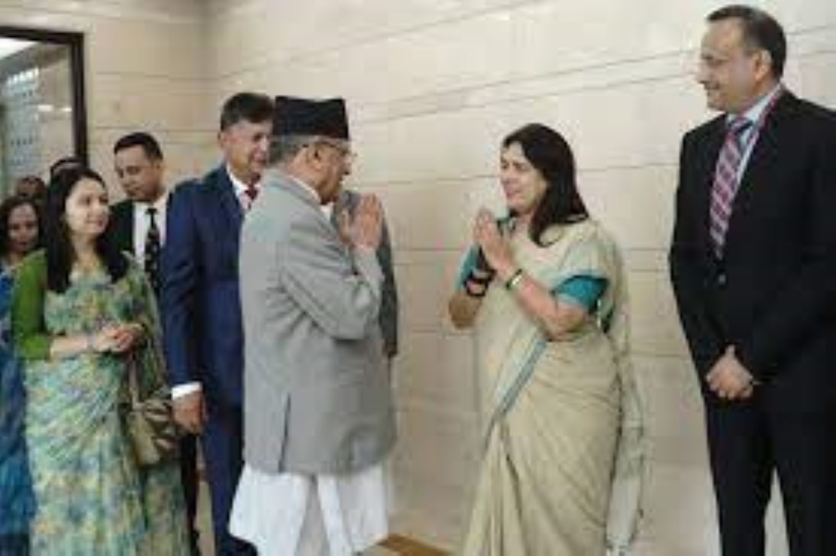 Nepal PM Arrived In Delhi For Official Visit
