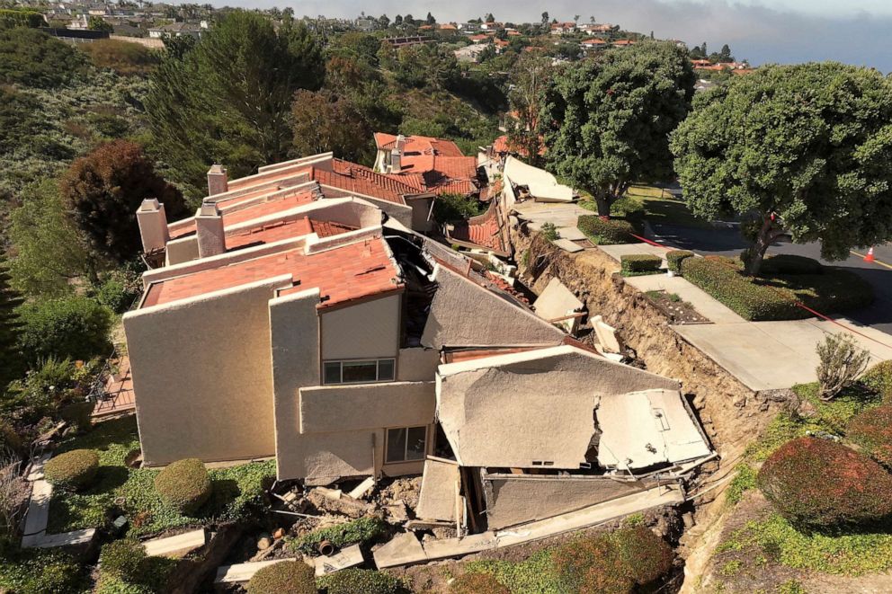 US landslides: Multiple homes in Southern California evacuated after landslide
