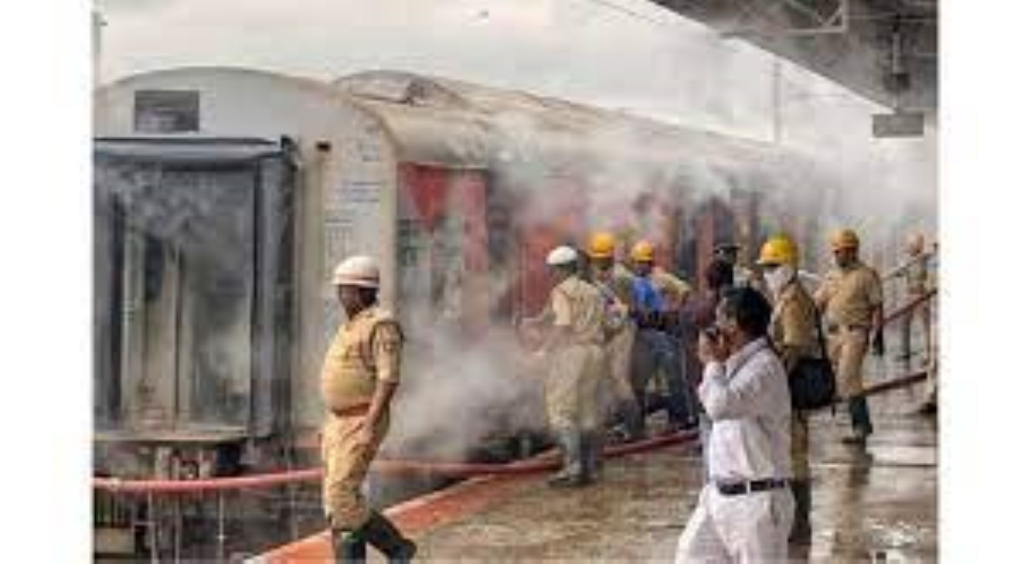 Fire Erupted Inside Train In India’s Bengaluru