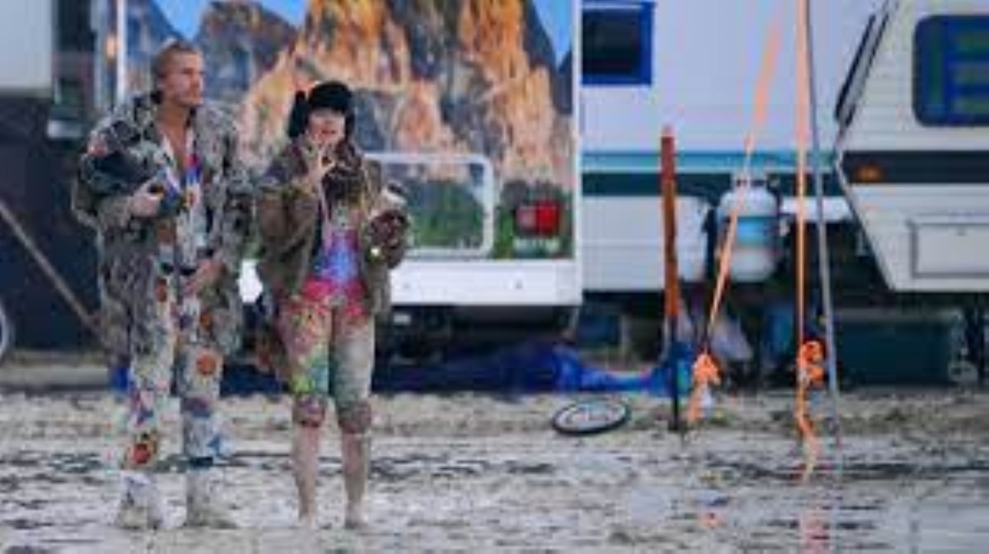 Thousands Of Festival Attendees In Nevada Struggle To Leave After Being Trapped In Mud Due To Torrential Rain