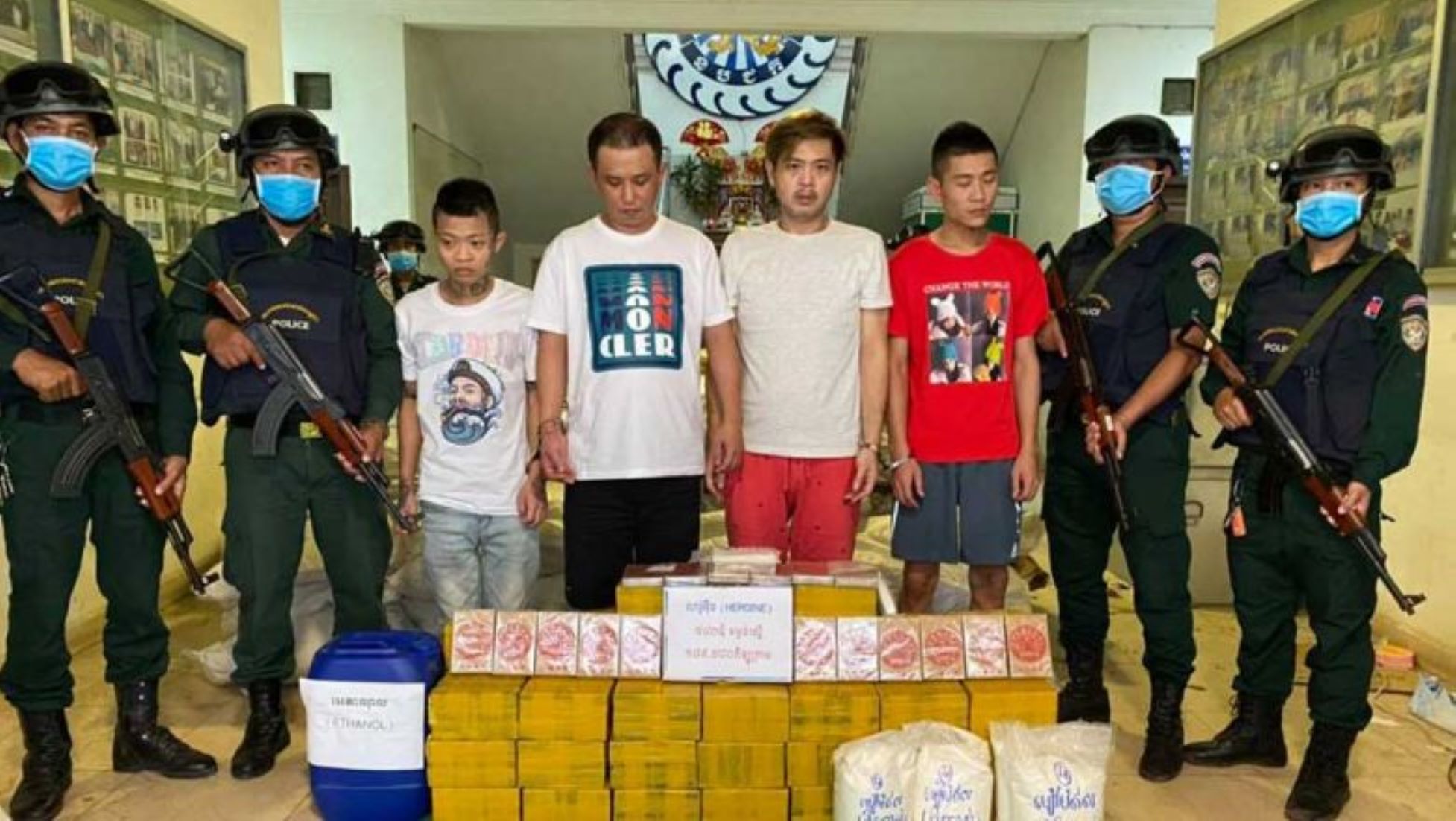Five Arrested For Drug Trafficking In Central Myanmar